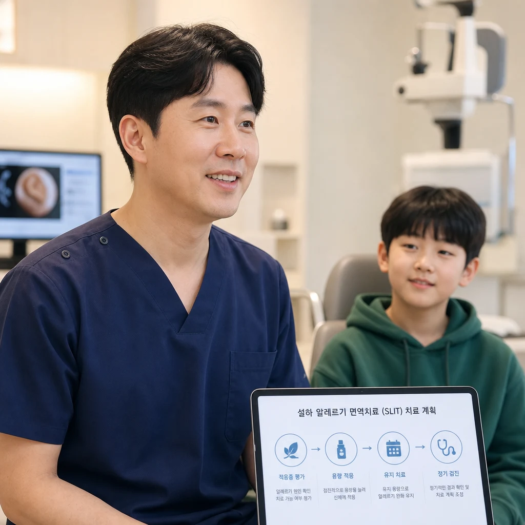 고덕 집먼지진드기 알레르기 설하면역치료 이미지 1